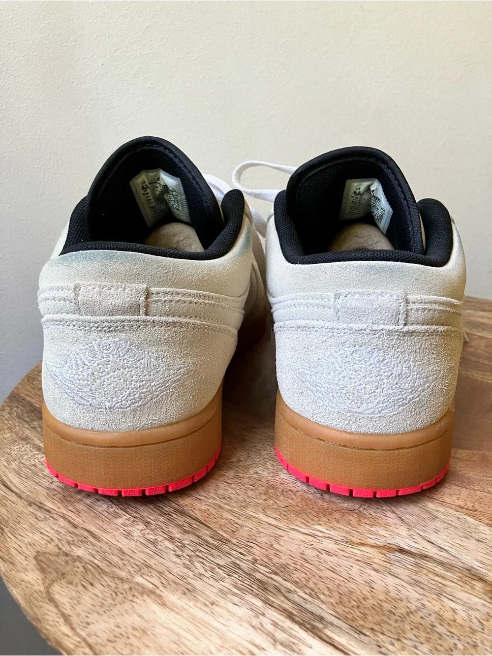 Nike Air Jordan | Jordan 1 Low White Gum Hyper Pink Suede Sneakers Ultra Rare
